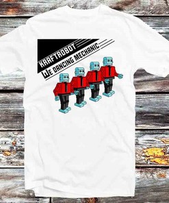 Kraftwerk Dancing Mechanic Robot Tee for Music and Anime Fans - Unisex Anime Top Tee