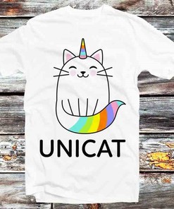 LGBT Pride Unicorn Cat T-Shirt - Vintage Retro Cool Gift for the LGBT Community Members
