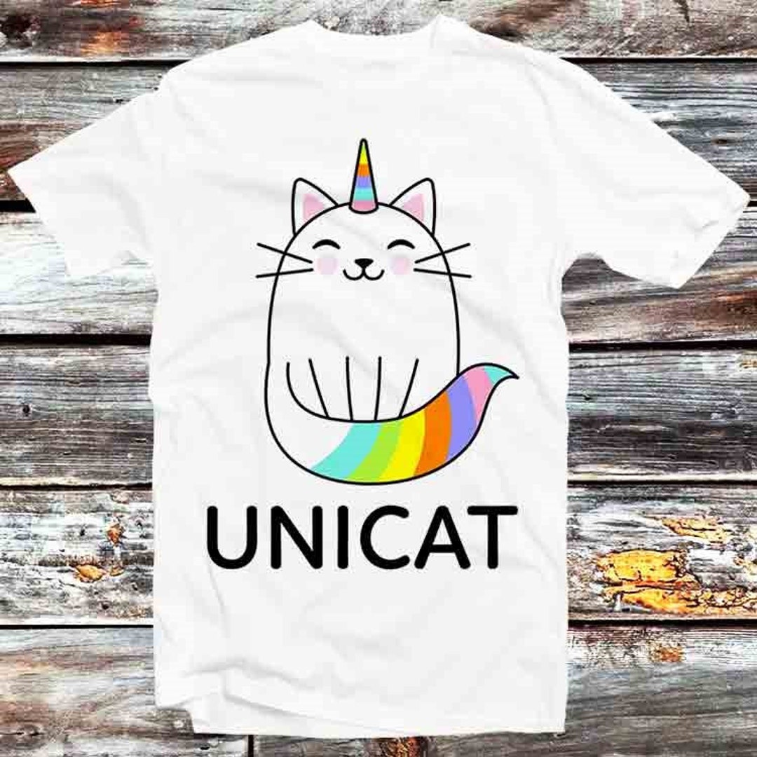 LGBT Pride Unicorn Cat T-Shirt - Vintage Retro Cool Gift for the LGBT Community Members