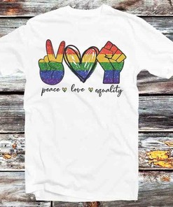 LGBTQ Pride T-Shirt - Spread Peace, Love & Equality with Cool Tee, Perfect Gift for Fans
