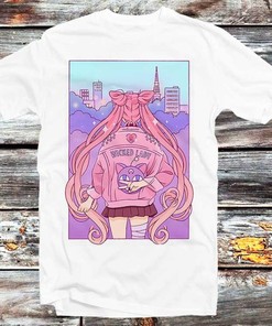 Lady Wicked Girl Feminist Graphic Tee - Empowering and Stylish Present for Manga Fans
