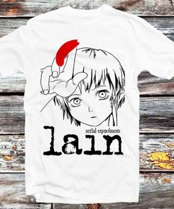 Lain Serial Experiments Anime Manga Vintage Style Tee - Classic and Stylish Present for Anime Fans