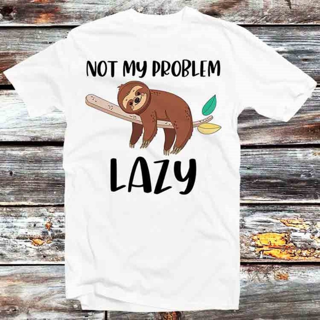 Lazy Sloth Bear Vintage Retro Tee - Perfect Gift Idea for Anime Fans
