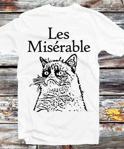 Les Miserable Grumpy Cat Tee - Fun Gift for Fans of Musicals and Memes