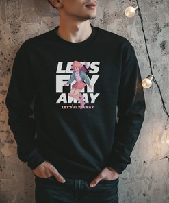 Let's Fly Away Anime Sweatshirt: Cute Streetwear Clothing, Inspired Fashion with Japanese Design & Perfect Gift for Anime Lovers