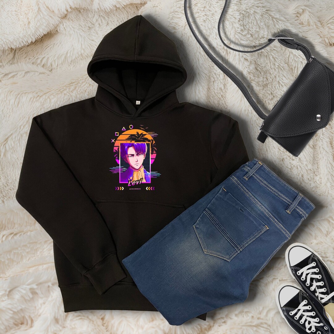 Levi Inspired Anime Hoodie for Fans of Attack on Titan