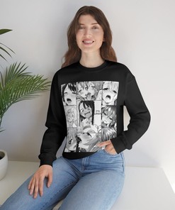 Lewd Anime Face Unisex Sweatshirt - Anime Lovers Gift