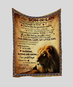 Lion King Custom Name Quilt Blanket Bedding Set - Perfect for Son-In-Law, Home Decoration