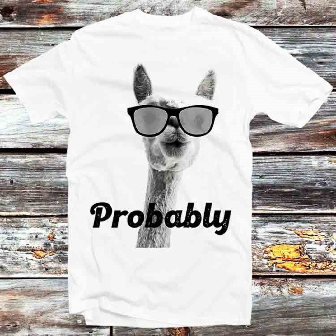 Llama Alpaca Sunglasses Tee - Adorable Gift for Animal Lovers and Fans of Llamas and Alpacas