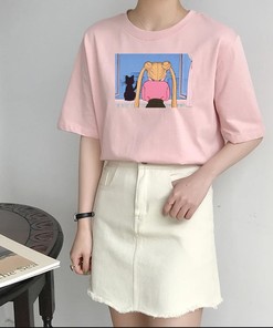 Luna and Usagi Kawaii Tee - Sailor Moon Aesthetic