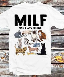 MILF Cat Lover Sweatshirt - A Cool Anime-Inspired Gift for Your Parents with Adorable Cartoon Graphics