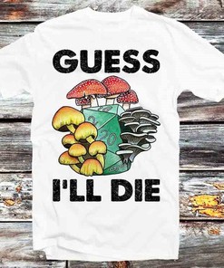 Magic Mushroom DND Guess I'll Die T-Shirt - Vintage Retro Cool Gift for Gamers