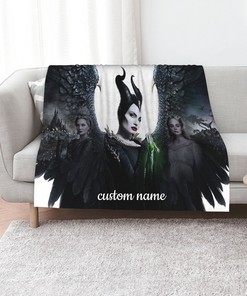 Maleficent Mistress Of Evil Quilt Blanket Bedding Set: Great for Family Gift and Home Decoration