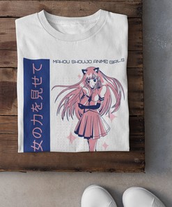 Manga Illustration Kawaii Tee - Japan Anime Manga Girl Shirt for Fans & Lovers.
