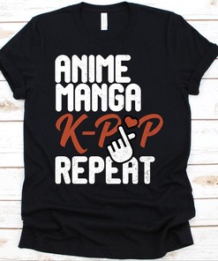 Manga K-Pop Tee - Best Gift for Japanimation and K-Pop Fans, Unique Graphics Included