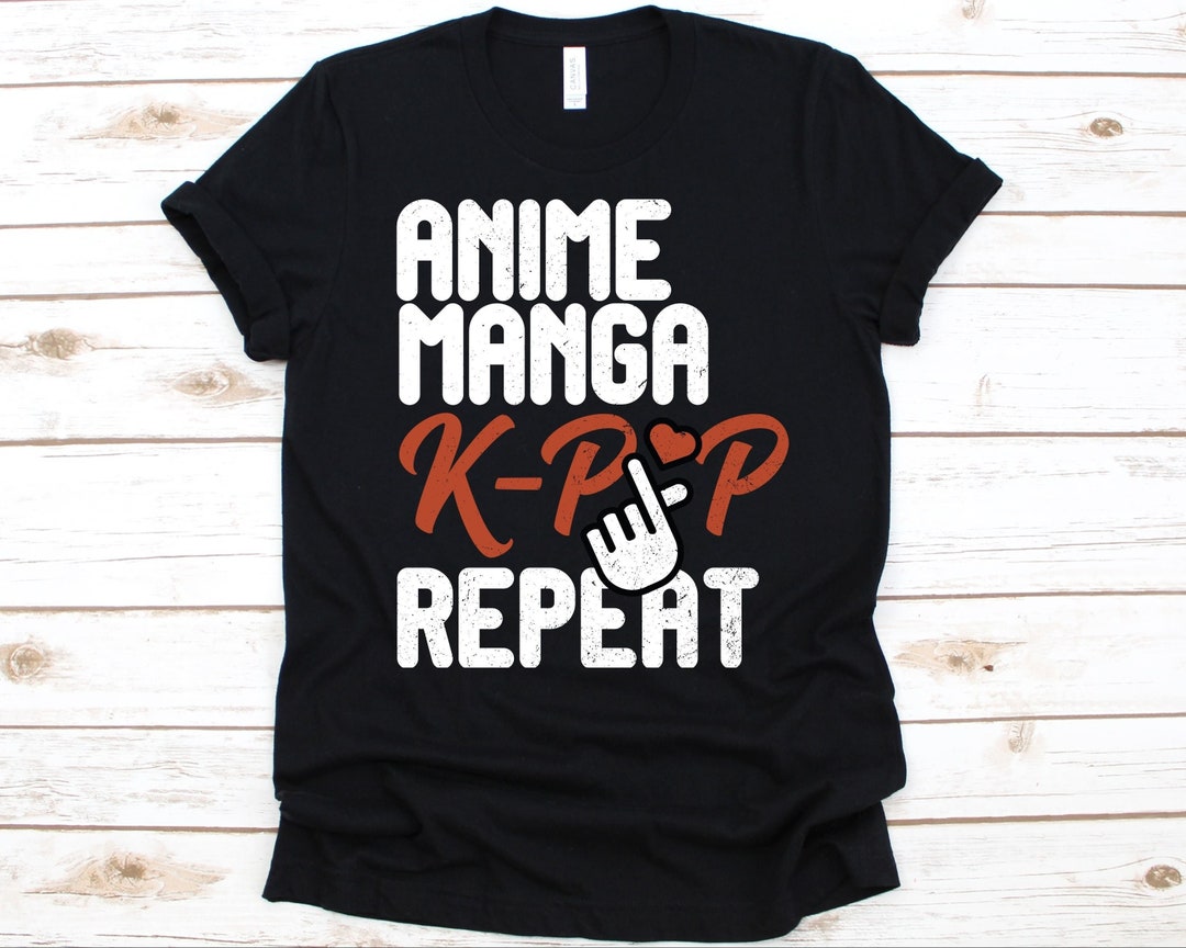 Manga K-Pop Tee - Best Gift for Japanimation and K-Pop Fans, Unique Graphics Included