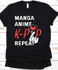 Manga K-Pop Tee - Perfect Gift for K-Pop and Manga Fans, Unique Graphics Included