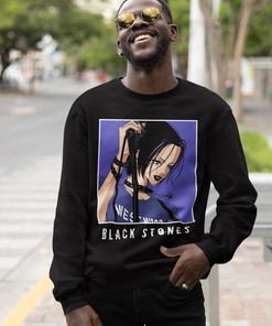 Manga Lover Graphic Tee, Otaku Ropa Clothing Merch Gift - Nana Osaki Black Stones Unisex Sweatshirt