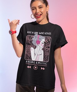 Manga Tee with Anime Music Lover Unisex Shirt and Anime Hoodie for Fan Gift +1