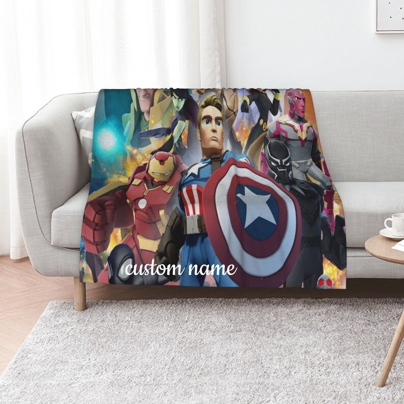 Marvel Personalized Quilt Blanket Set - Sofa Blanket, Great Gifts for Family, Home Decoration - Image 2