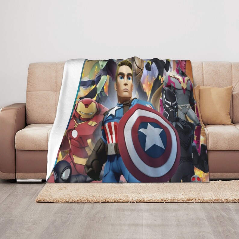 Marvel Personalized Quilt Blanket Set - Sofa Blanket, Great Gifts for Family, Home Decoration - Image 3