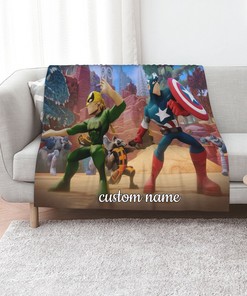 Marvel Quilt Blanket: Great for Family Gift and Living Room Decoration