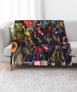 Marvel Studios Assembled Customized Quilt Blanket - Ideal for Family Gifts and Bedroom Decor