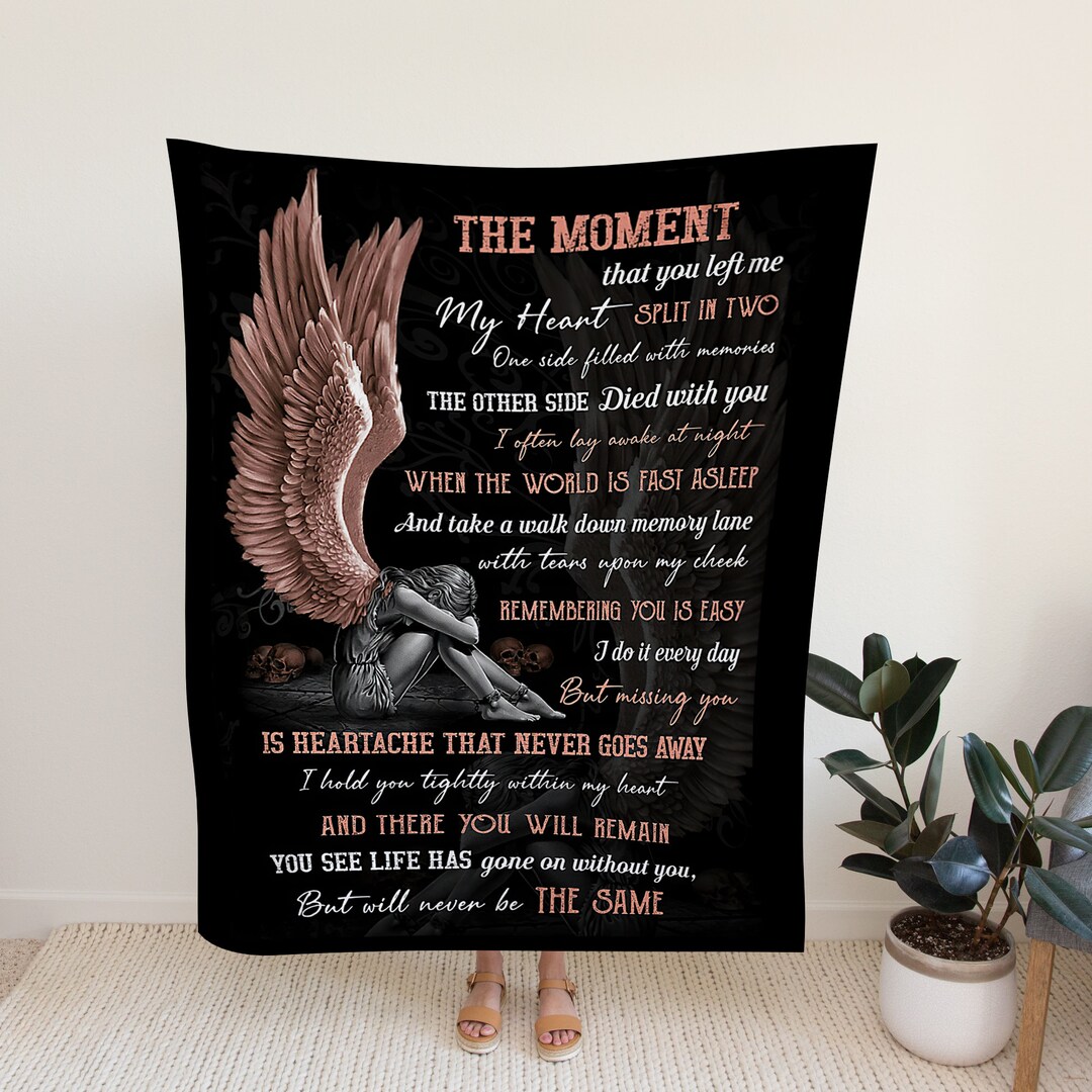 Memorial Custom Angel Quilt Blanket - Great Gifts for Family