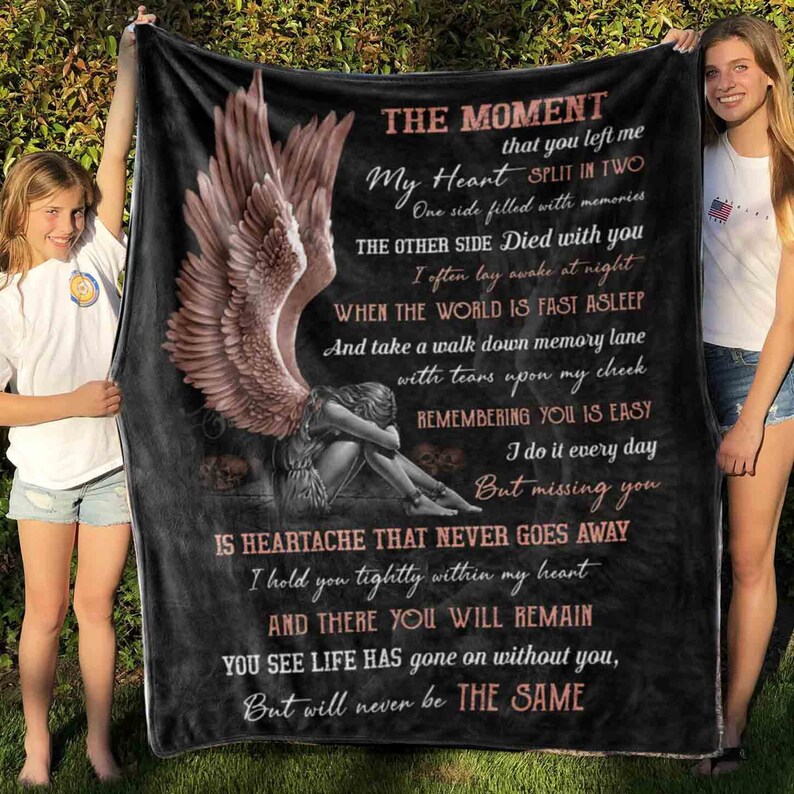 Memorial Custom Angel Quilt Blanket - Great Gifts for Family - Image 2