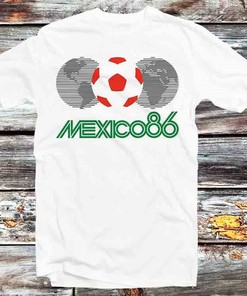 Mexico 86 Football World Cup Retro Tee for Anime Lovers