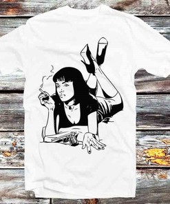Mia Wallace Pulp Fiction Movie T-Shirt - Classic Gift for Anime and Film Fans
