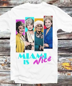 Miami Vice Parody Golden Girls Tee - Hilarious Sitcom Fan Gift for Anime Lovers