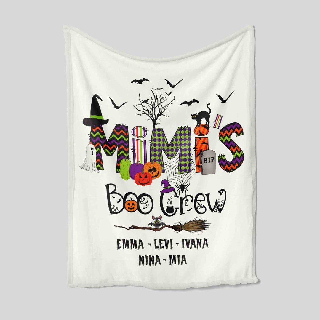 Mimi's Horror Blanket - Personalized Name Quilt Blanket - Great Gifts for Family