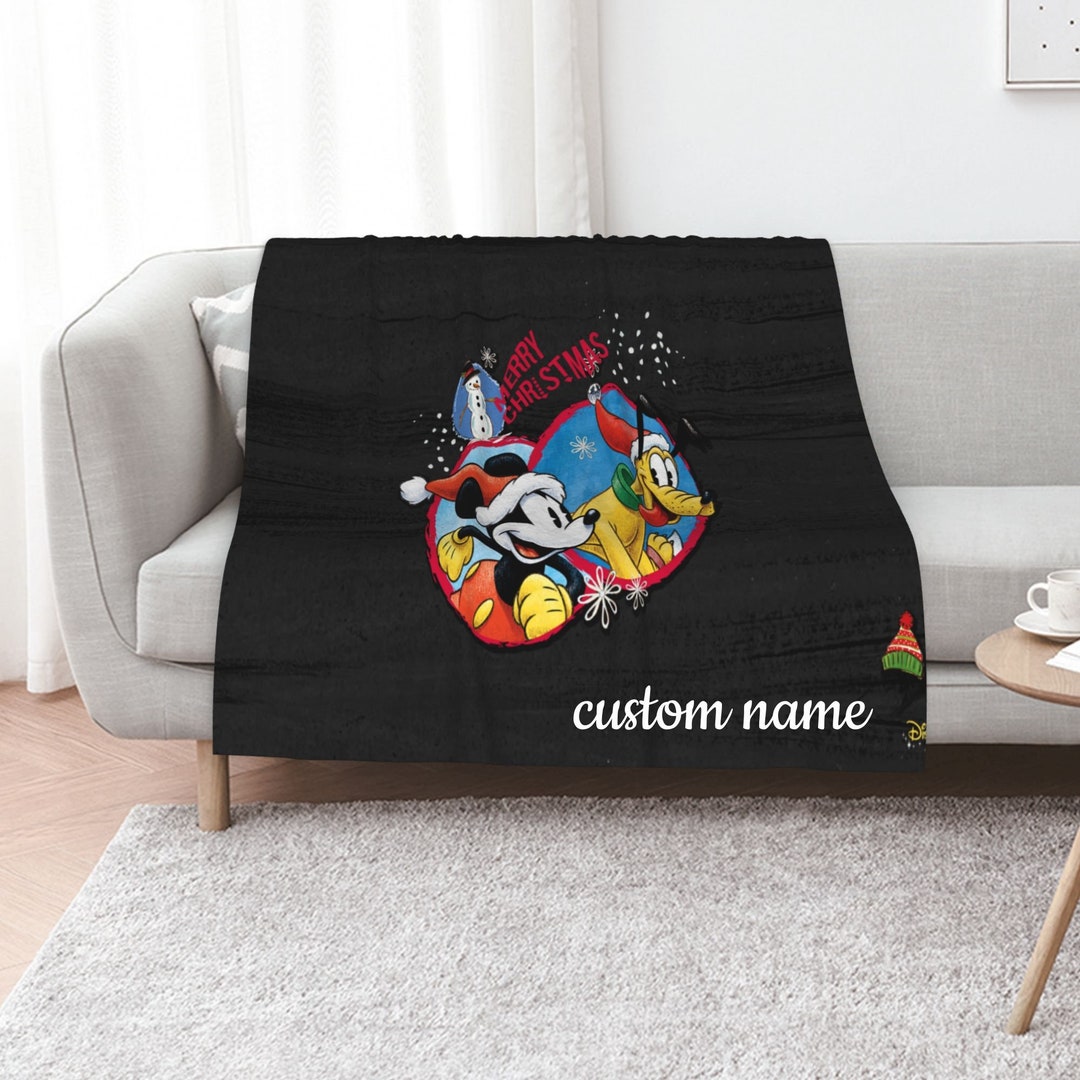 Minnie Mouse Custom Name Quilt Blanket Bedding Set - Great Gifts for Family and Home Decoration