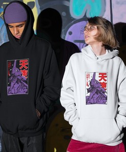 Misato Katsuragi Unisex Evangelion Hoodie - Asuka, Shinji, and Rei Design
