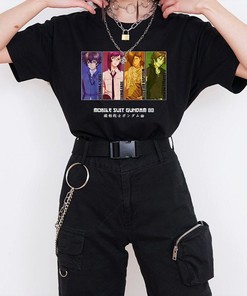 Mobile Suit Gundam Characters Anime Shirt for Fans of the Series