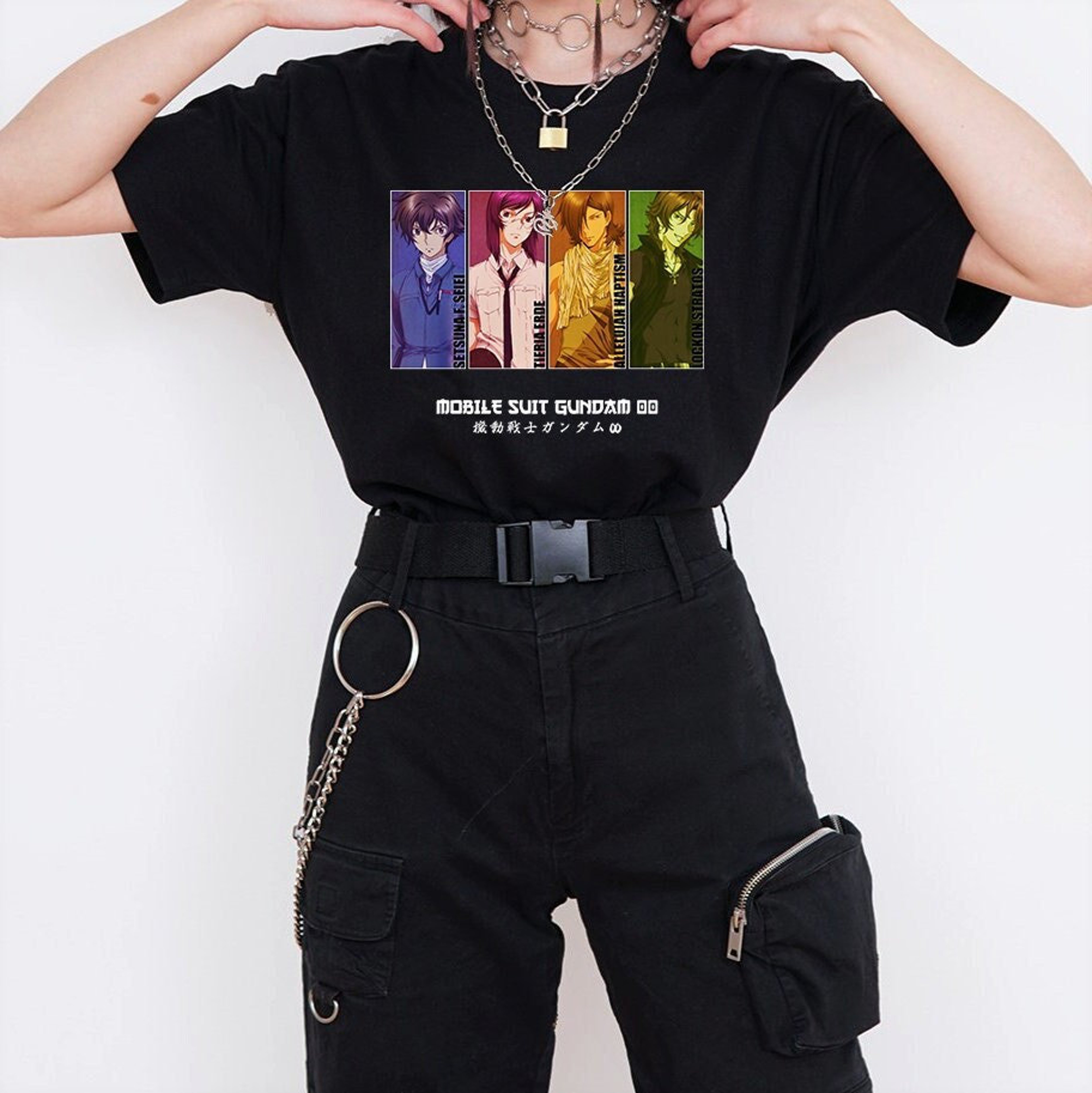Mobile Suit Gundam Characters Anime Shirt for Fans of the Series
