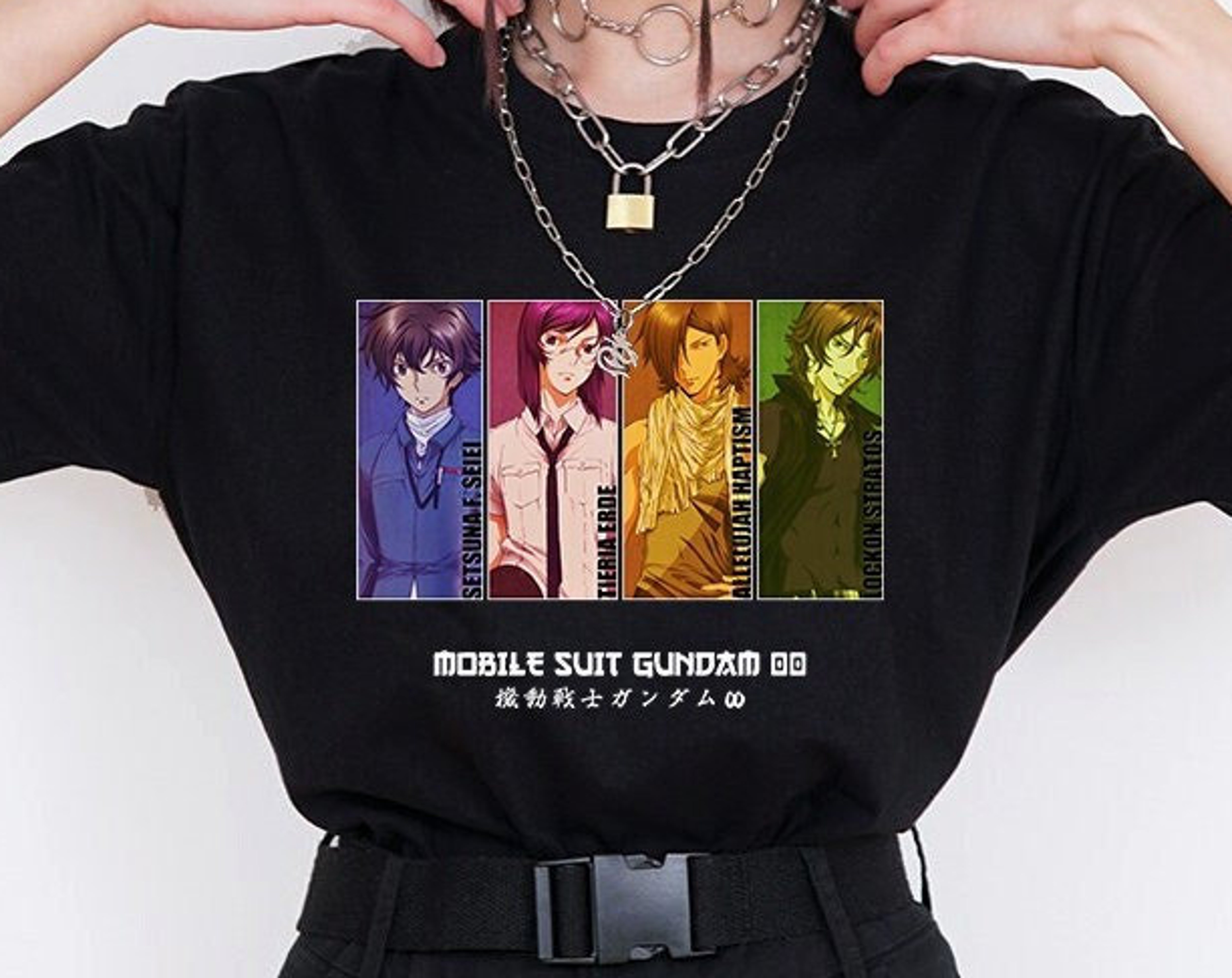 Mobile Suit Gundam Characters Anime Shirt for Fans of the Series - Image 2