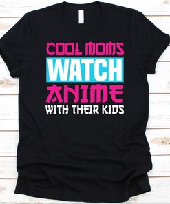 Moms Who Love Anime T-Shirt, Best Mother's Day Gift for Manga Addicts and Japan Animation Fans, Mangaka Design Included