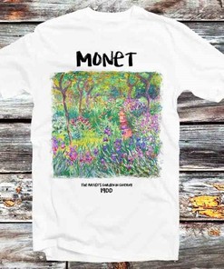 Monet's The Artist's Garden in Giverny T-Shirt - Great Art Lovers Gift: Gifts For Fans Included