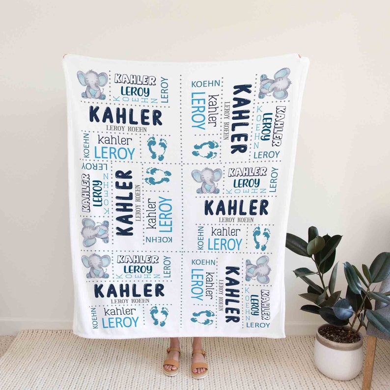 Monogrammed Quilt Blanket Bedding Set - Bedroom Decor for Baby - Image 3