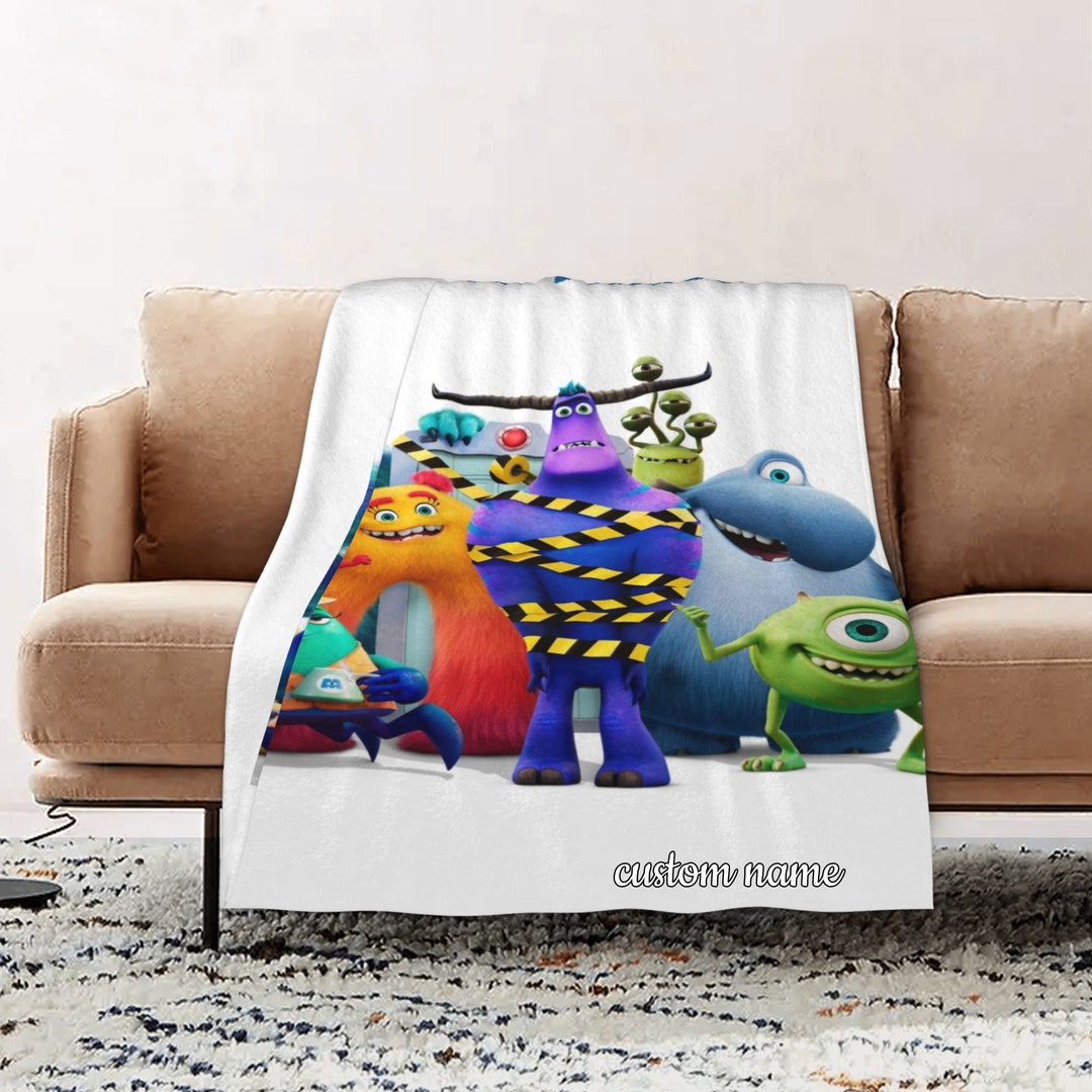 Monsters At Work Personalized Quilt Blanket for Home Decoration and Sofa