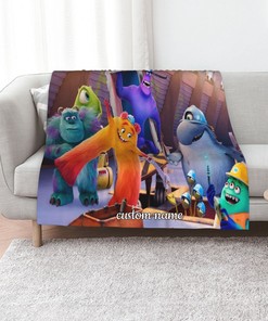 Monsters At Work Quilt Bedding Set Blanket: Ideal for Home Decoration and Living Room