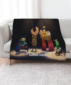 Monsters At Work Quilt Blanket Set with Custom Name - Great for Home Decoration & Sofa