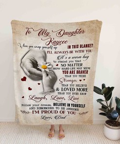 Moon and Night Sky Personalized Quilt Blanket For Daughter - Bedroom Decor
