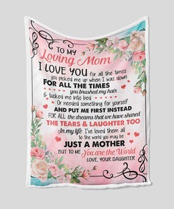 Mother Personalized Quilt Blanket for Mom - Great Gifts for Family and Home Decoration