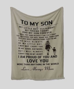 Mother and Son Matching Quilt Blanket Bedding Set - Perfect Gift for Sons, Home Decoration