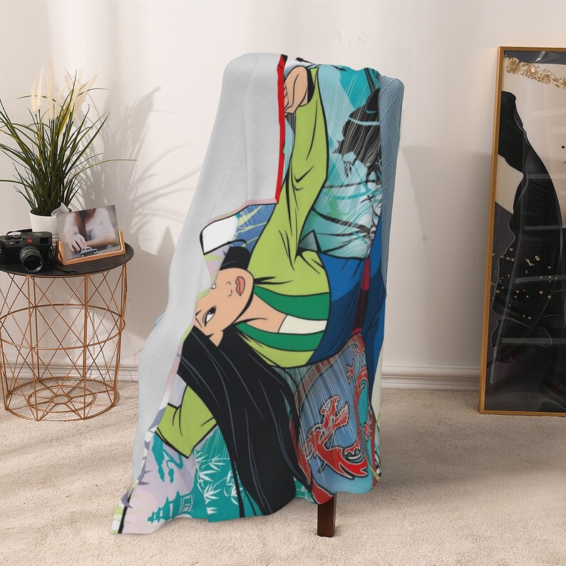 Mulan Custom Name Quilt Blanket - Perfect for Bedroom Decor and Sofa Blanket - Image 3