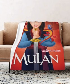 Mulan Personalized Quilt Blanket - Perfect for Home Decoration & Great Gift for Family