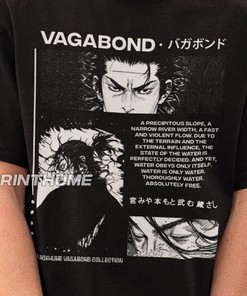 Musashi Miyamoto Tee with Vagabond Retro Manga Shirt and Japanese Aesthetic Hoodie (Gift for Fans)